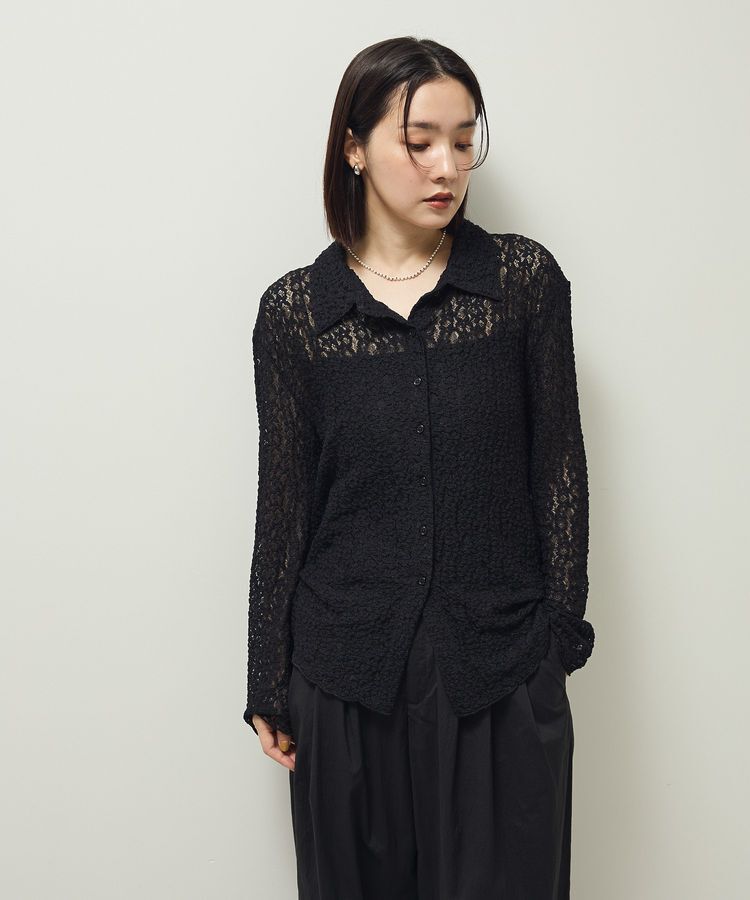 Green Parks「カットレースシャツプルオーバー」|Tシャツ・カットソー|