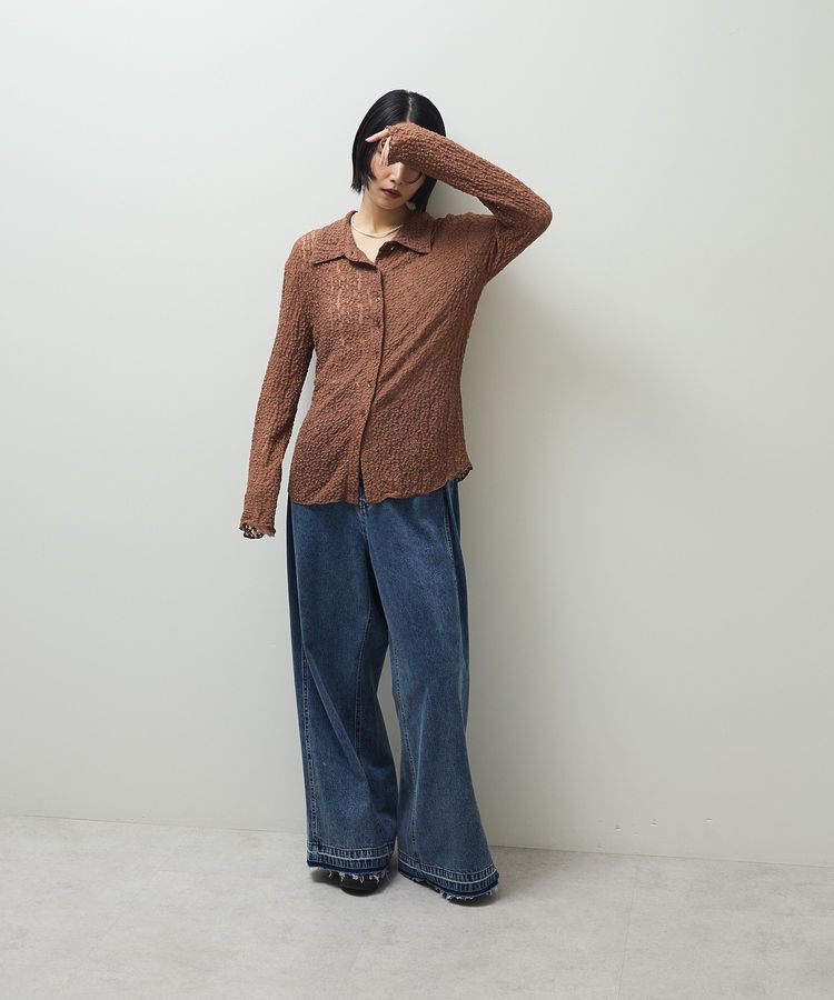 Green Parks「カットレースシャツプルオーバー」|Tシャツ・カットソー|