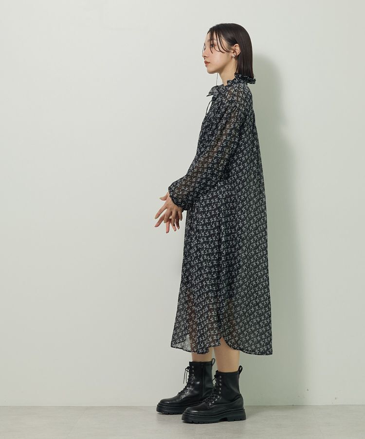 Green Parks「花柄シフォン楊柳ワンピース」|ワンピース|