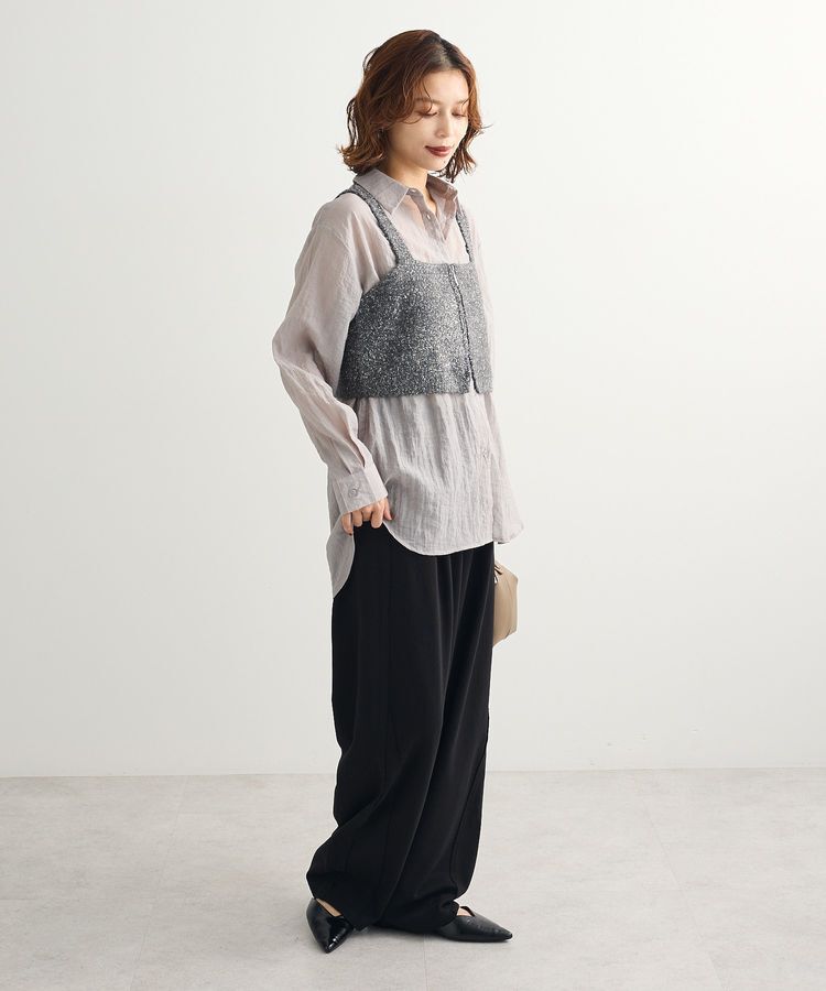Green Parks「SET2点ラメシャギービスチェ+シャツ」|シャツ・ブラウス|