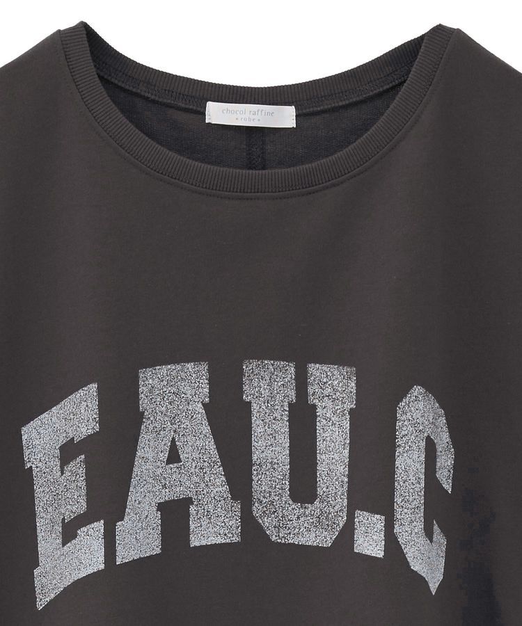 Green Parks「7分袖ミニ裏毛ドルマンロゴプルオーバー」|Tシャツ・カットソー|