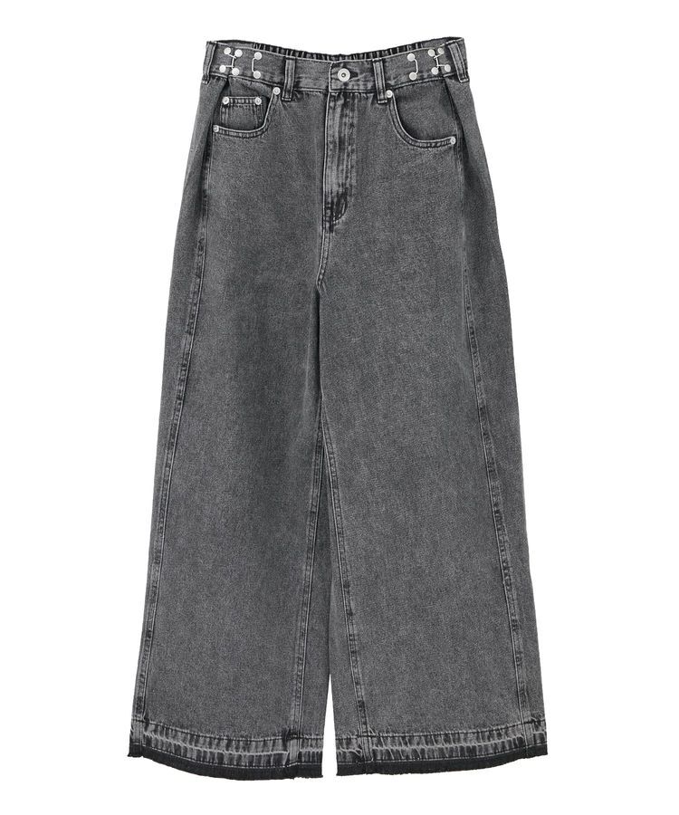 Green Parks「・SUGAR SPOON タックデニムワイドパンツ」|デニム|