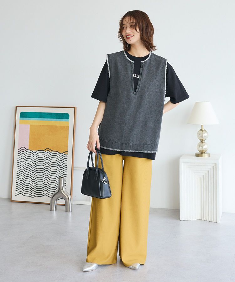 Green Parks「楽ちんプリーツワイドパンツ」|その他|