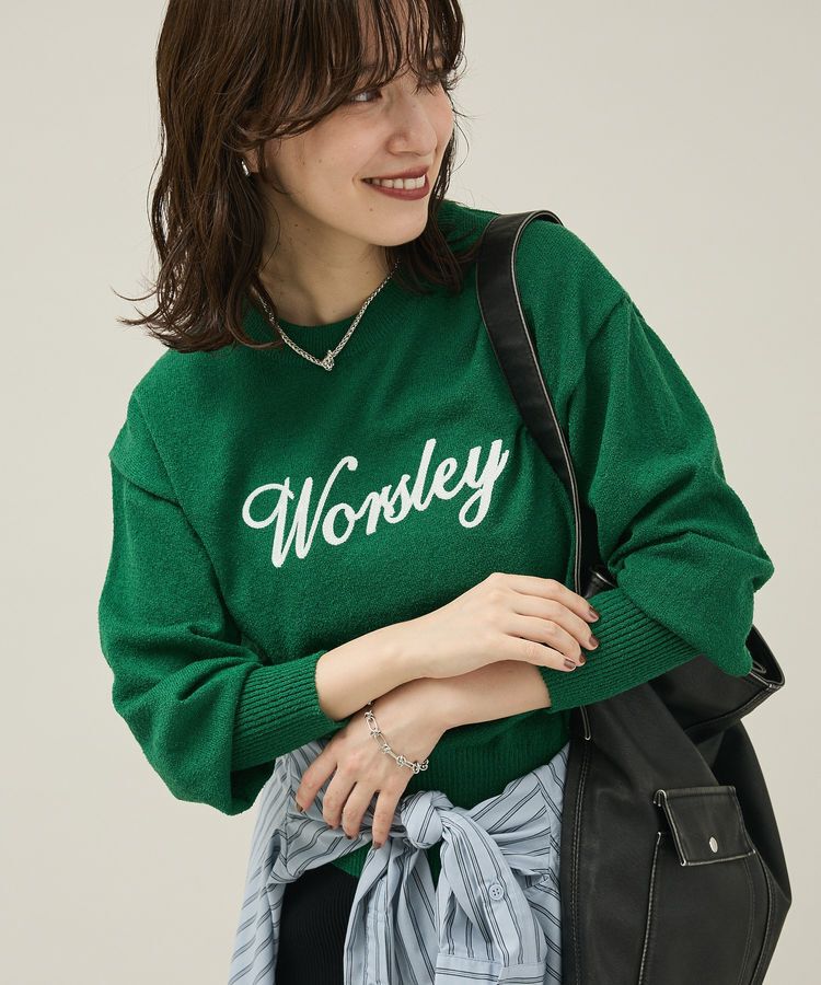 Green Parks「ブークレ-ロゴニットプルオーバー」|ニット・セーター|Green
