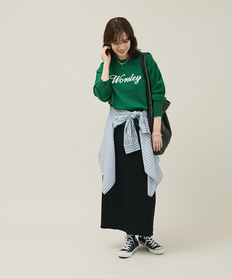 Green Parks「ブークレ-ロゴニットプルオーバー」|ニット・セーター|