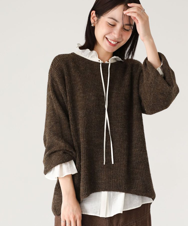 Green Parks「シアーゆったりニットプルオーバー」|ニット・セーター|