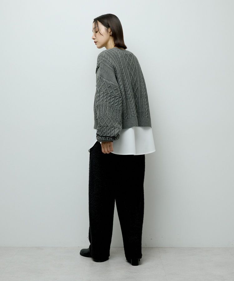 Green Parks「・ELENCARE DUE ハンドステッチケーブルニット」|ニット・セーター|