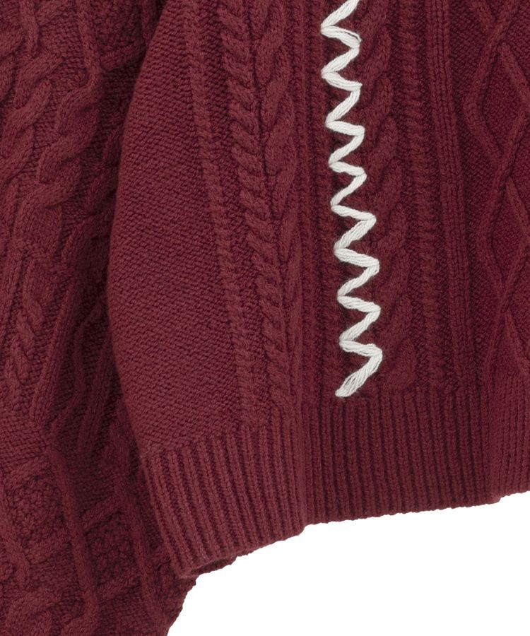 Green Parks「・ELENCARE DUE ハンドステッチケーブルニット」|ニット・セーター|