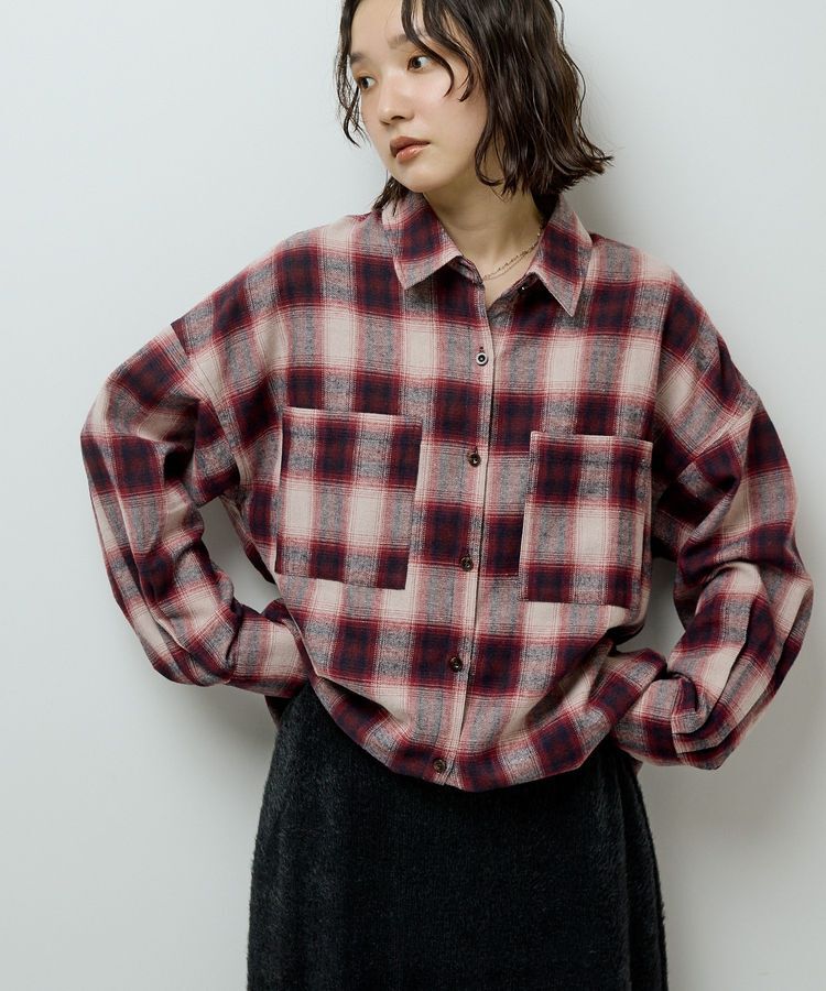 Green Parks「・ELENCARE DUE 2wayチェックビックシャツ」|チュニック|