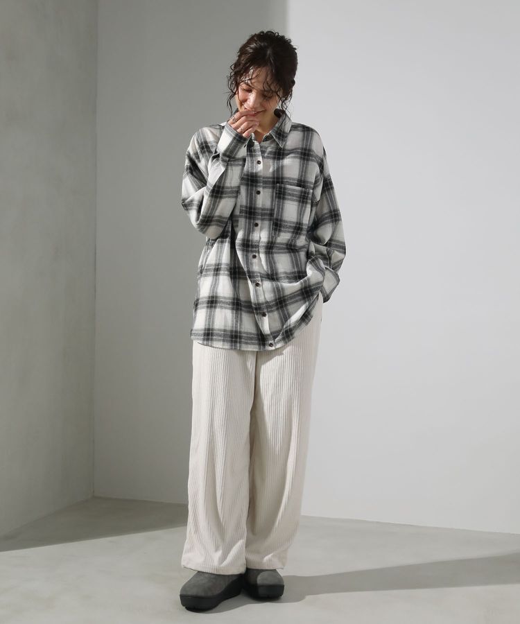 Green Parks「・ELENCARE DUE 2wayチェックビックシャツ」|チュニック|