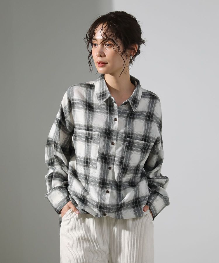 Green Parks「・ELENCARE DUE 2wayチェックビックシャツ」|チュニック|