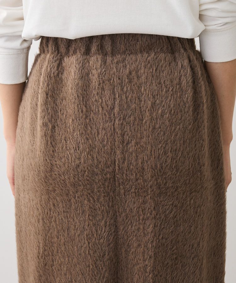 Green Parks「楽ちんシャギーIラインスカート」|タイト|