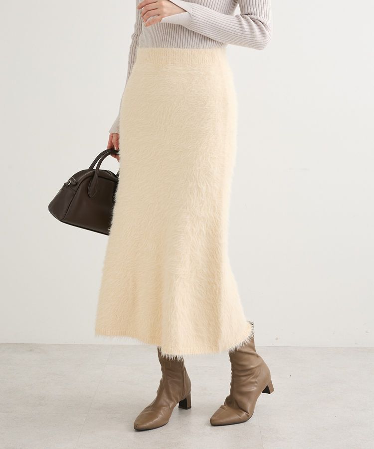 Green Parks「・Petit Fleur シャギーマーメイドスカート」|スカート|Ivory