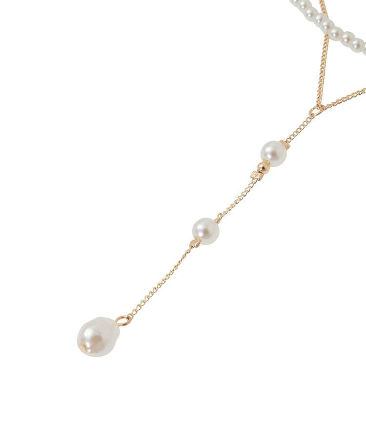 Green Parks「パール2連Y字ネックレス」|ネックレス|