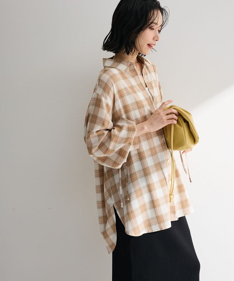 Green Parks「【しゃれシャツ】イージーケアシャーリングシャツ」|シャツ・ブラウス|Beige