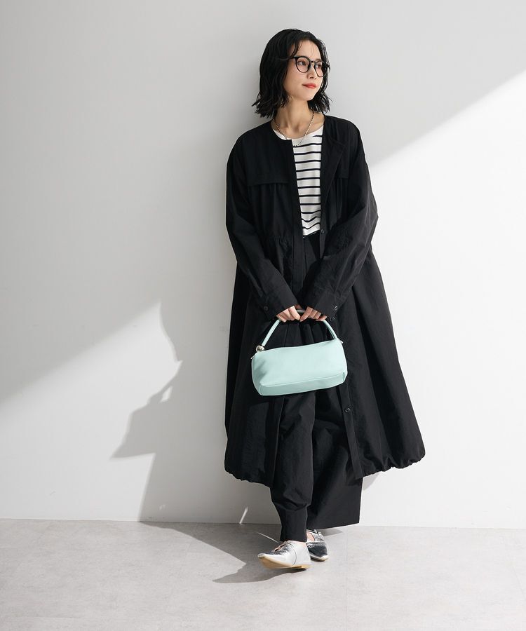 Green Parks「【楽しゃれUV】ギャザードロストワンピース」|ワンピース|Black