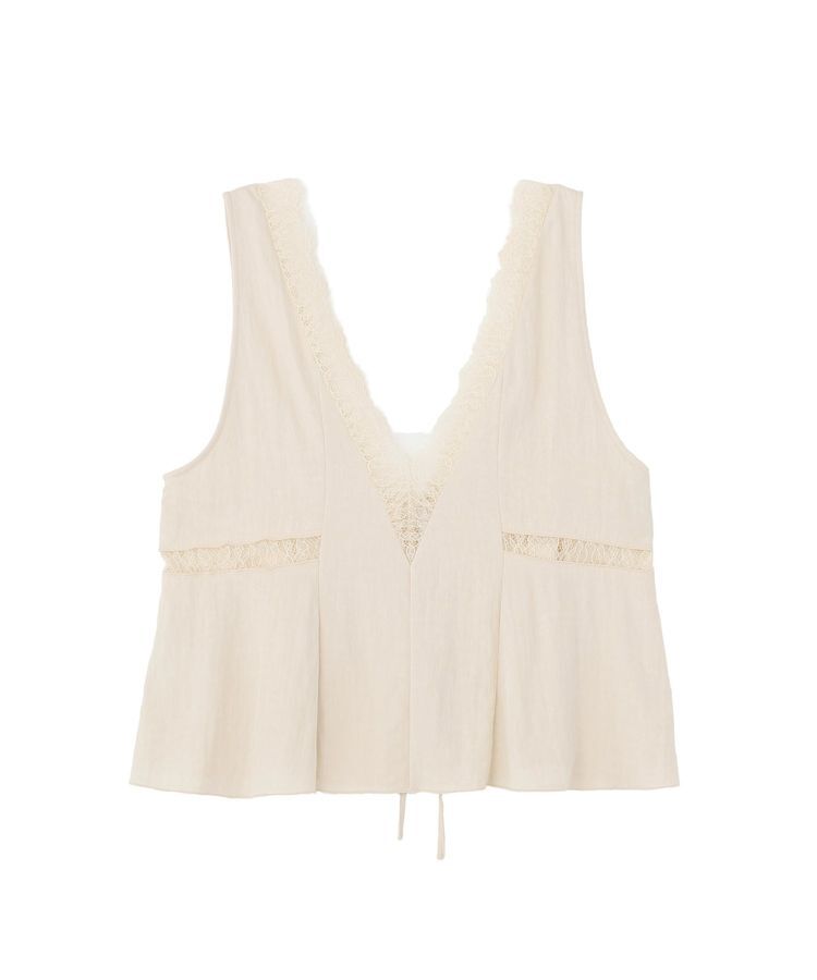 Green Parks「ランジェリー風サテンビスチェ」|ベスト・ジレ|