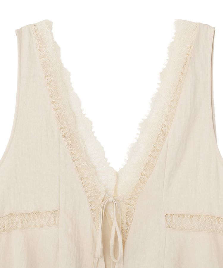 Green Parks「ランジェリー風サテンビスチェ」|ベスト・ジレ|