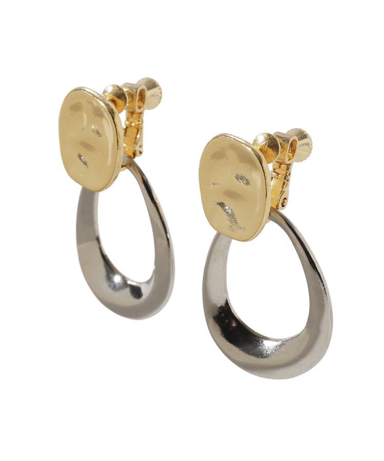 Green Parks「2WAYニュアンスフープイヤリング」|イヤリング|Silver