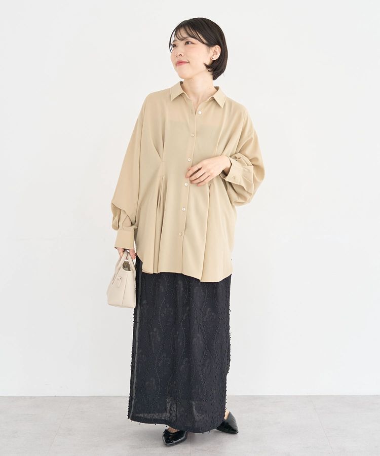 Green Parks「ウエストタックシャツチュニック」|シャツ・ブラウス|