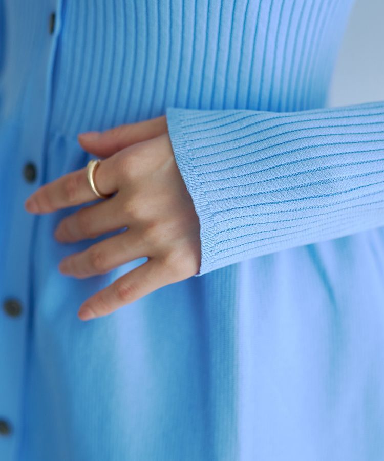 YECCA VECCA「ペプラムカーディガン」|カーディガン|