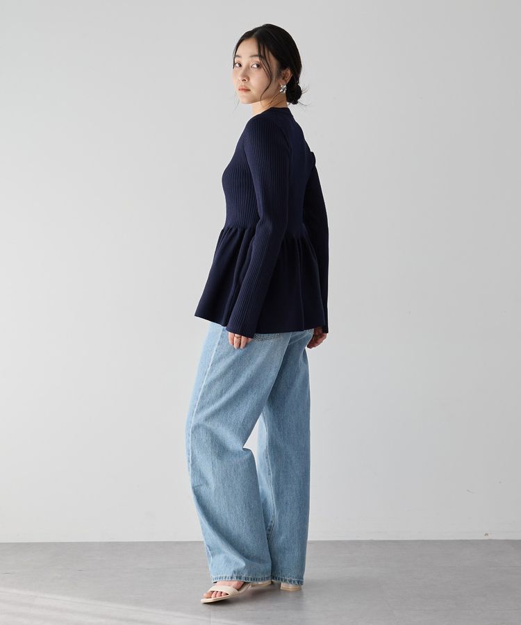 YECCA VECCA「ペプラムカーディガン」|カーディガン|