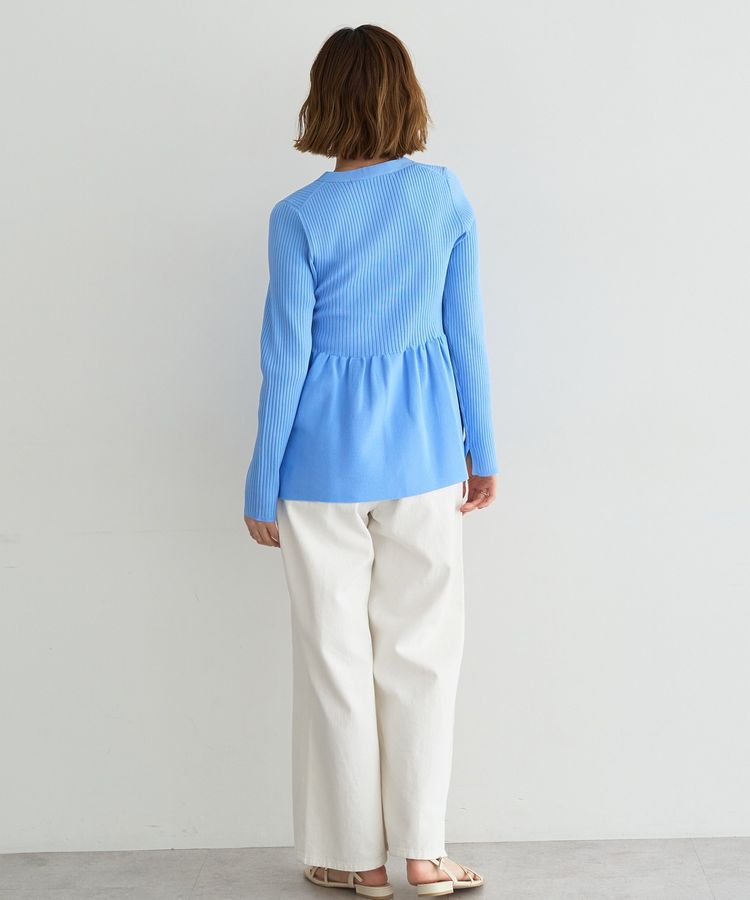 YECCA VECCA「ペプラムカーディガン」|カーディガン|