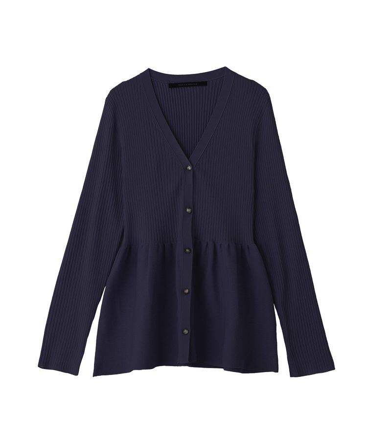 YECCA VECCA「ペプラムカーディガン」|カーディガン|