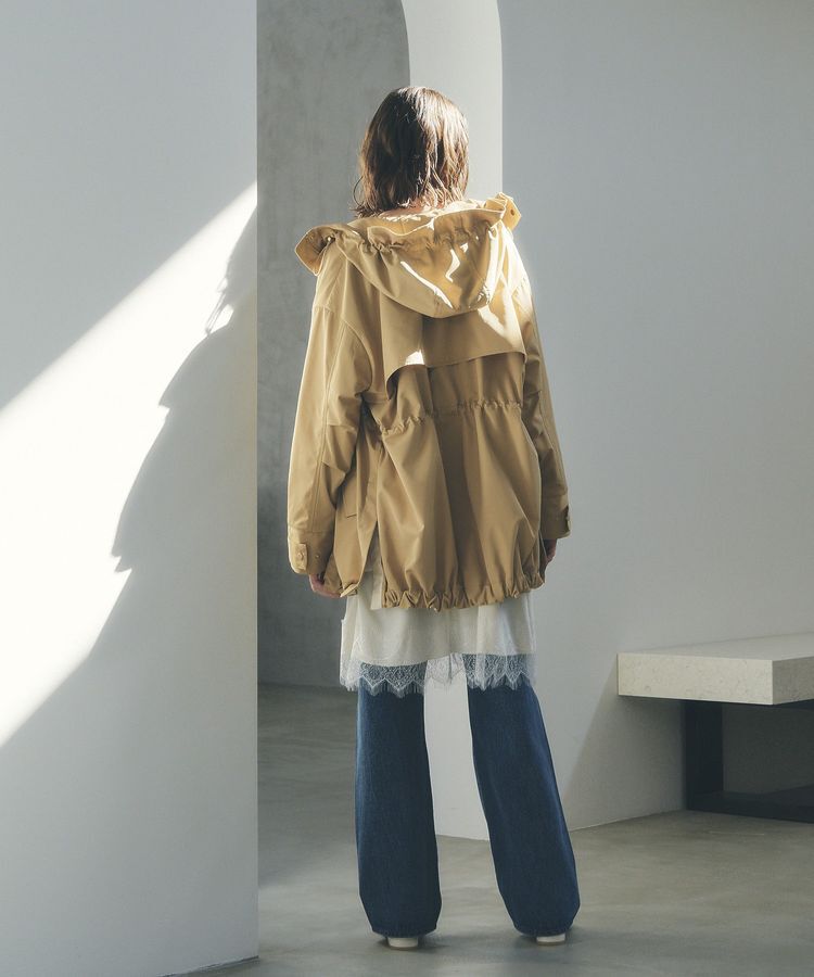 YECCA VECCA「【撥水/花粉ガード】ミドル丈マウンテンパーカー」|ブルゾン・スタジャン|