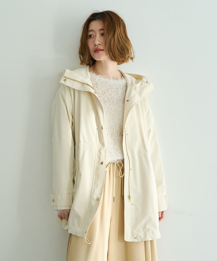 YECCA VECCA「【撥水/花粉ガード】ミドル丈マウンテンパーカー」|ブルゾン・スタジャン|