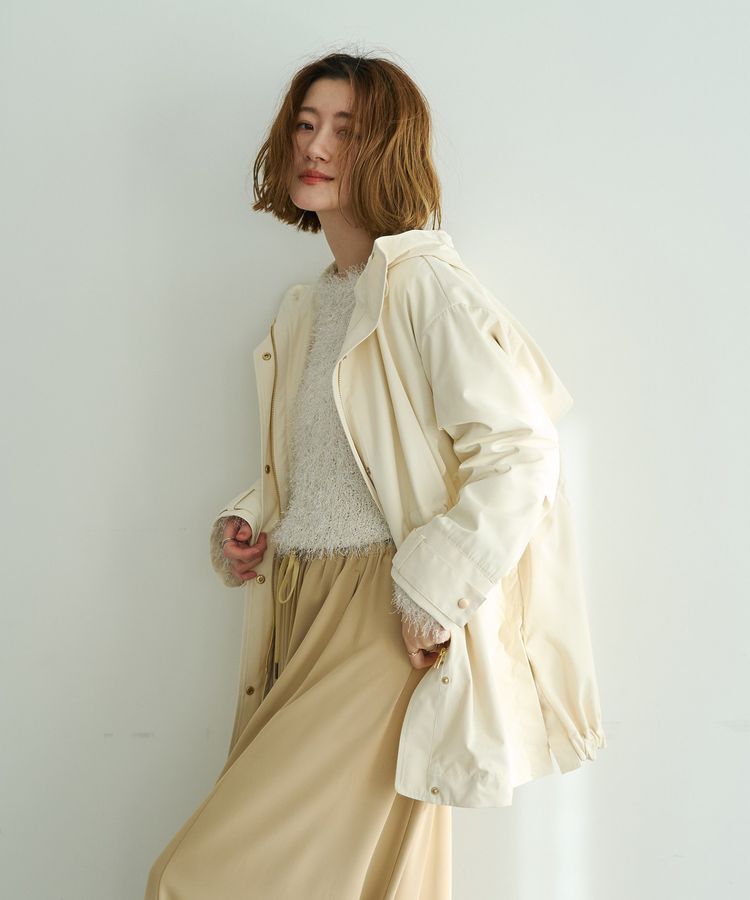 YECCA VECCA「【撥水/花粉ガード】ミドル丈マウンテンパーカー」|ブルゾン・スタジャン|