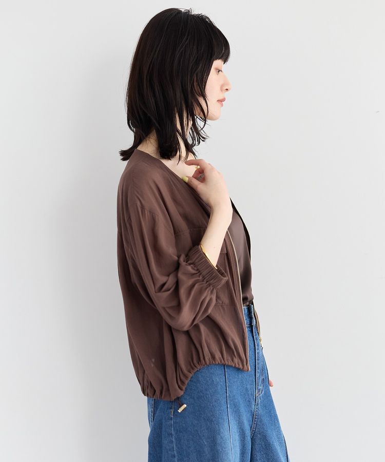 YECCA VECCA「ドライタッチシアーブルゾン」|ブルゾン・スタジャン|