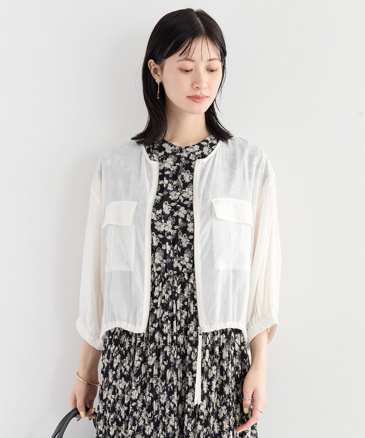 YECCA VECCA「ドライタッチシアーブルゾン」|ブルゾン・スタジャン|