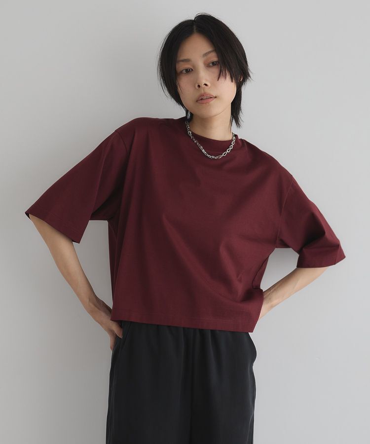 GARAGE OF GOOD CLOTHING「【日本製】モックネック6分袖プルオーバー」|Tシャツ・カットソー|