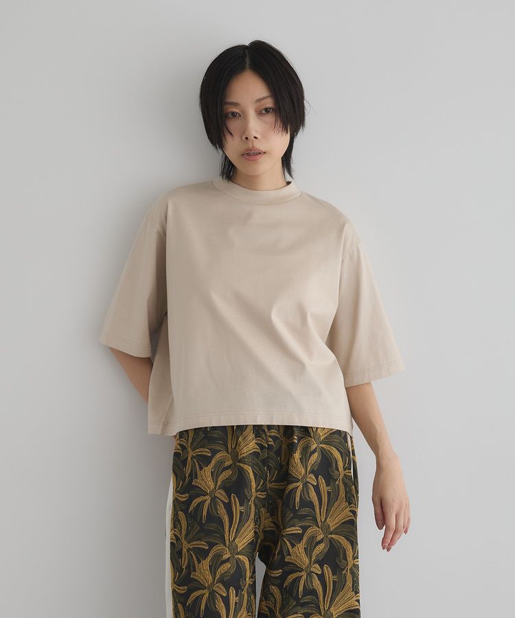 GARAGE OF GOOD CLOTHING「【日本製】モックネック6分袖プルオーバー」|Tシャツ・カットソー|