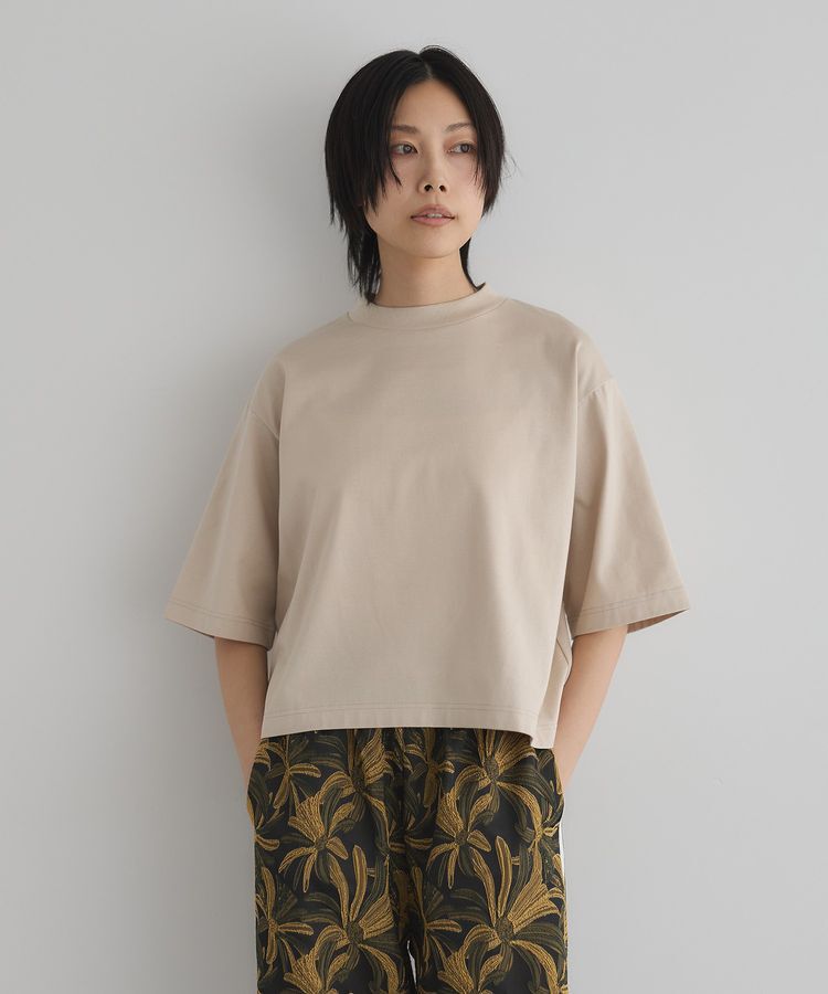 GARAGE OF GOOD CLOTHING「【日本製】モックネック6分袖プルオーバー」|Tシャツ・カットソー|