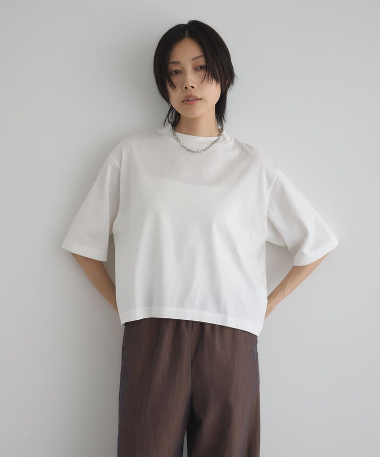 GARAGE OF GOOD CLOTHING「【日本製】モックネック6分袖プルオーバー」|Tシャツ・カットソー|