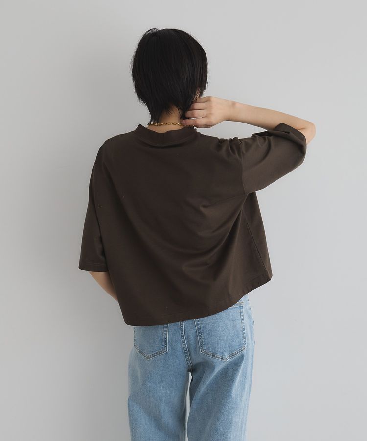 GARAGE OF GOOD CLOTHING「【日本製】モックネック6分袖プルオーバー」|Tシャツ・カットソー|