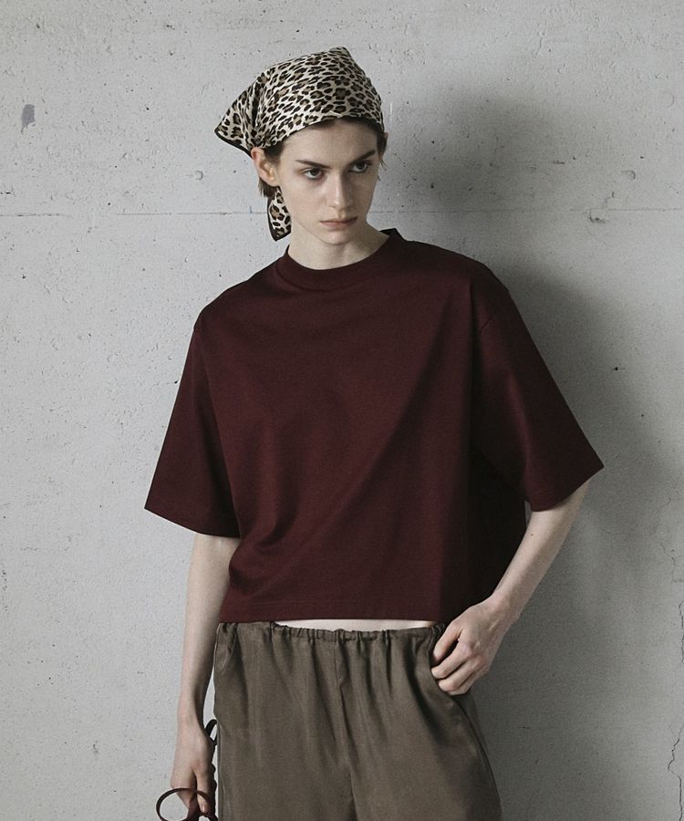 GARAGE OF GOOD CLOTHING「【日本製】モックネック6分袖プルオーバー」|Tシャツ・カットソー|