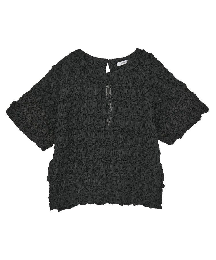 GARAGE OF GOOD CLOTHING「ドットクロップド丈シャーリングプルオーバー」|シャツ・ブラウス|