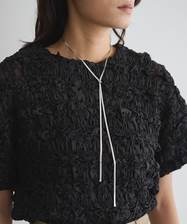 GARAGE OF GOOD CLOTHING「ドットクロップド丈シャーリングプルオーバー」|シャツ・ブラウス|