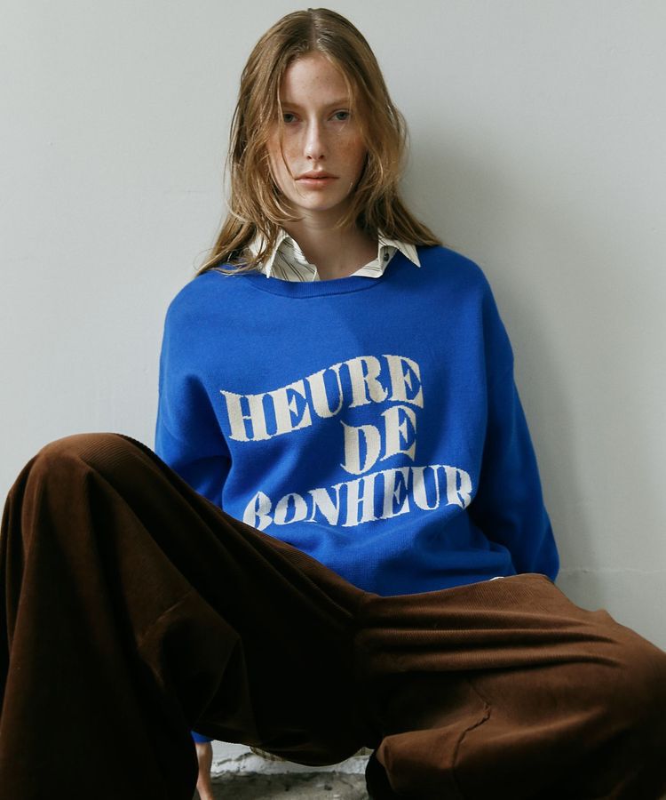 GARAGE OF GOOD CLOTHING「ジャガードロゴニットプルオーバー」|ニット・セーター|