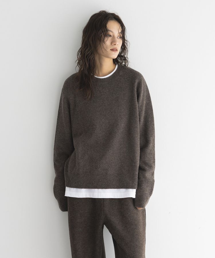 GARAGE OF GOOD CLOTHING「【日本製】カシミア混クループルオーバー」|ニット・セーター|
