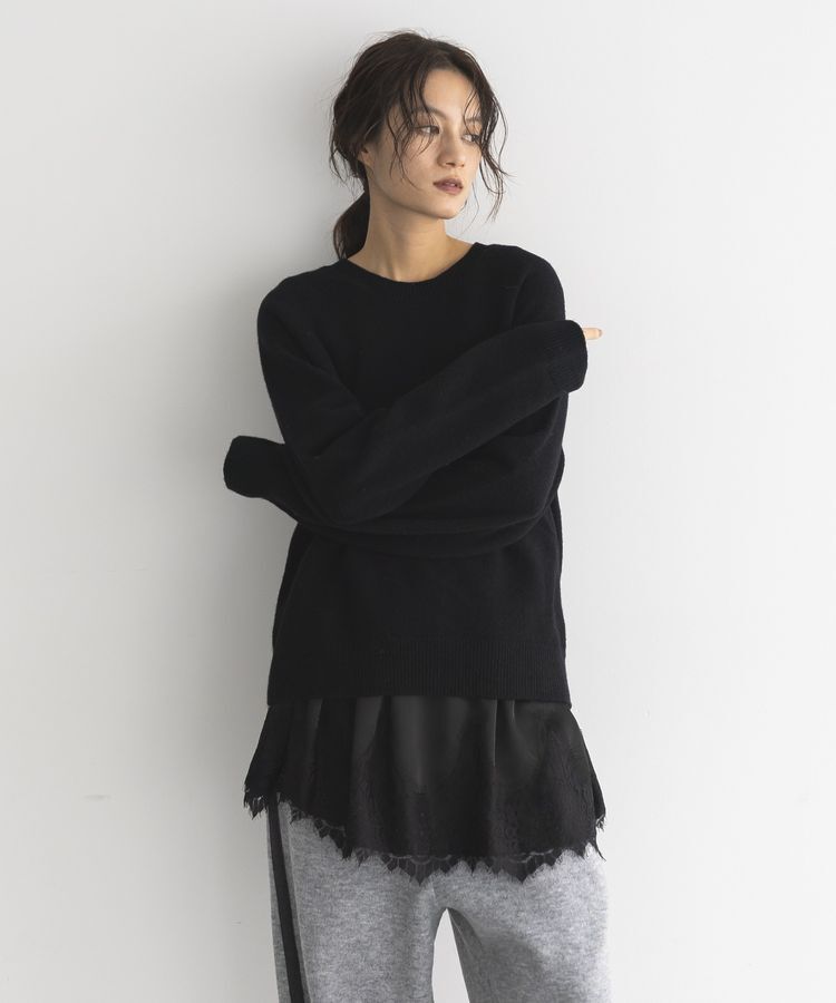 GARAGE OF GOOD CLOTHING「【日本製】カシミア混クループルオーバー」|ニット・セーター|