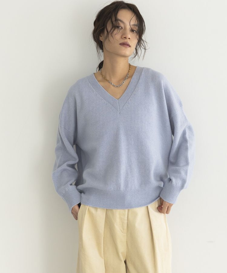 GARAGE OF GOOD CLOTHING「【日本製】カシミア混Vネックプルオーバー」|ニット・セーター|