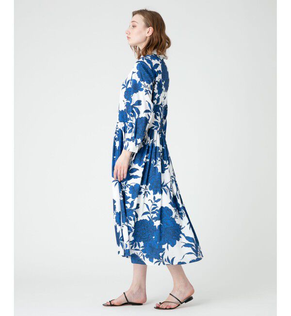 LOULOU WILLOUGHBY「【LOULOU WILLOUGHBY】RATTIフラワープリント衿付きワンピース」|ワンピース|