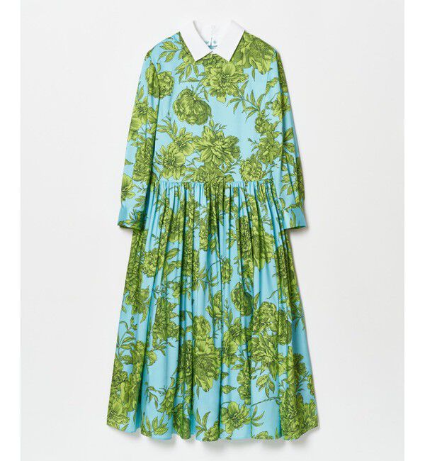 LOULOU WILLOUGHBY「【LOULOU WILLOUGHBY】RATTIフラワープリント衿付きワンピース」|ワンピース|