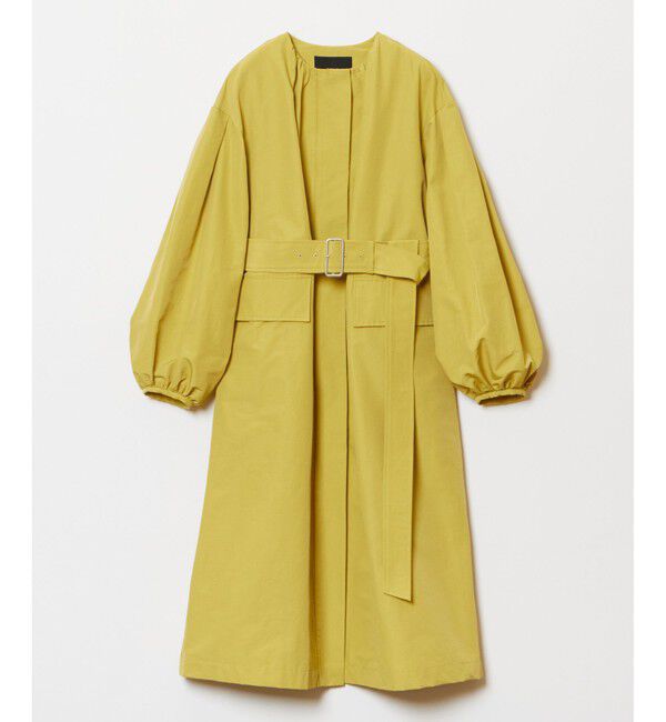 allureville「綿ナイロンクロスギャザーネックコート」|ダッフルコート|