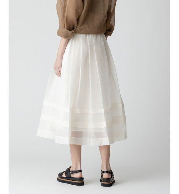 allureville「シアーオーガンタックギャザースカート」|スカート|