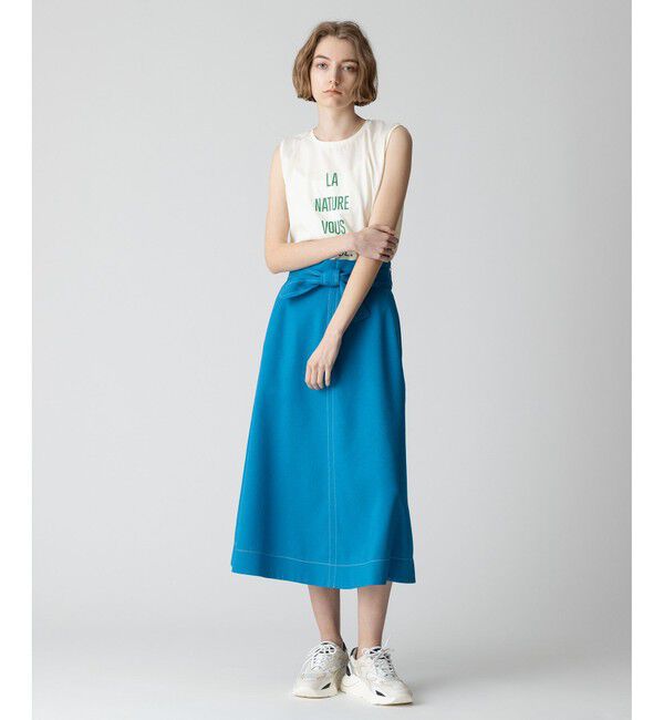 allureville「リノツイルステッチフレアースカート」|フレア|